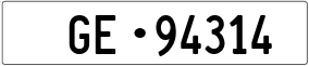Trailer License Plate